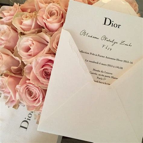 Dior Birthday Invitation .